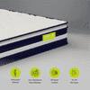 Smarttech Pillowtop Hybrid Pocket Spring Mattress (75 x 48 in, 12 Inches)