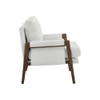 Serenity Boucle Fabric Arm Chair in Off White