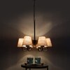 Devansh Black Wall Mounted Lamp With Off-White Cotton Shade