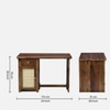 Sheesham Wood Study Table In Provincial Teak Finish