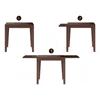 Murphy 4-To-6 Extendable - Dalla 6 Seater Dining Table Set (Colour- Beige, Finish- Dark Walnut)