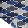 Imperial Knots Grey Trellis Hand Woven Dhurrie 5x8 Feet
