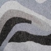 Handmade Wool Silk Area Rug Modern Wave Beige 8 x 10 Feet Carpet