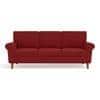 Oxford 3 Seater Fabric Sofa in Salsa Red Colour