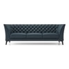 Weston 3 Seater Luxury Italian Leather Sofa In Aegean Sea