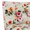 Palermo 3 Seater Click Clack Sofa cum Bed In Peach Floral Colour