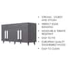 Hexa Red Multipurpose Storage Cabinet With 2 Drawer 4 Door in Slate Grey Colour