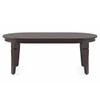 Florence Oval Solid Wood Coffee Table In Mahogany Finish