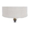 Alaina White jute & solid wood table lamp