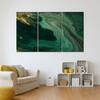 Truss Green Gold Toned Pieces Abstract Canvas Wall Canvas Wall Prints Set of 3 Multicolor Matte