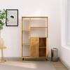 Hexa Engineered Wood Bookshelf Multipurpose Storage Rack in Giant Wood Colour