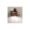 Star Brown Solid Wood Wall Lights