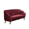 Nilo Velvet 3 Seater Sofa in Maroon Colour