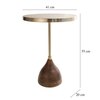 Viotto Metal Side Table in Gold Colour