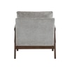 Serenity Boucle Fabric Arm Chair in Grey