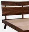 Asher Solid Wood King Size Non Storage Bed In Provincial Teak Finish