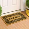 Luxe Home 100% Natural Coir Doormat Welcome Geometric Print (71x45 cm)