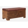 Liliana Shoe Rack With Seating In Honey Oak Finish