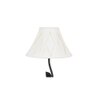 Brooke Black Cotton Shade Floor Lamp