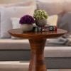 Metalsmith Solid Wood Side Table in Natural Finish