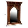 Desert Art Wooden Handpainted Copper Decorative Wall Mirror Frame 9 x 12 Inch Mirror