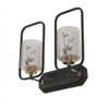 Eliante Modern Wall Lights Mild Steel, Glass & Glass Material Brown, Gold & White Finish
