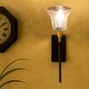 Devansh Metal Electric Wall Light in black Colour with Lavender Shade Count of 1 Light