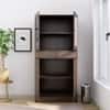 Hexa Engineered Wood Bookshelf Multipurpose Storage Rack in Giant Wood and Frosty White Colour