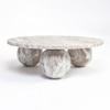 Bejoy Marble Coffee Table In Creem Finish
