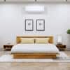 Hexa Engineered Wood Modern King Bed With Headboard Without Storage In Giant Wood