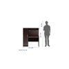 Nakamura Study Table with Cabinet in Dark Brown Finish