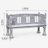 Wollman Mango Wood Bench In Grey Finish