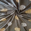 Dark Brown Floral 400 TC Cotton Flat Super King Size Bedsheet With 2 Pilllow Covers From Threads