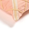 Rhombus Patterned Pink Lumbar Cushion Cover
