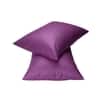 Stoa Paris Satin Pillow Covers,  Premium Plain Pillow Cover Set of 2, 68L x 45W cms - Burgundy