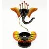 Desert Art Metal Handpainted Yellow Ganesha Tealight Holder