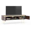 Keoni Solid Wood Free Standing TV Unit in Claret Mahogany Finish
