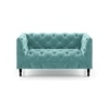 Henrietta 2 Seater Fabric Sofa (Icy Turquoise)