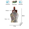 Devansh Solid Wood Electric Wall Light in Brown Colour with Multi Shade Count of 1 Light