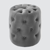 Amanda Pouffe in Midnight Grey Colour