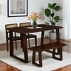 Lioren Solid Wood  Coffee Table In Rustic Teak Finish