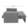 Melano  Pull Out Sofa cum Bed  in Grey Colour