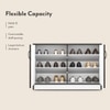 Alex 12 Pair Shoe Rack in Dark Wenge Finish