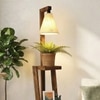 Julia Beige Jute Floor Lamp with Beige Jute Base