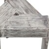 Avina Sheesham Wood Set of 2 End Tables / Tea Tables in Rustic Grey Matte Finish