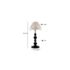 Mira Vintage Multicolor Shade Table lamp with Iron Base