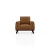Granada Premium 1 Seater Fabric Sofa in Ochre velvet Colour