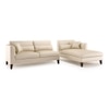 Lewis Sectional Sofa (Colour : Pearl, Cushion : Soft, Seater : Right Aligned 3 Seater + Right Aligned Chaise)