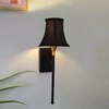 Devansh Metal Electric Wall Light in Black Colour with Black Shade Count of 1 Light