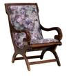 Jainy Solid Wood Lounge Chair in Provincial Teak Colour